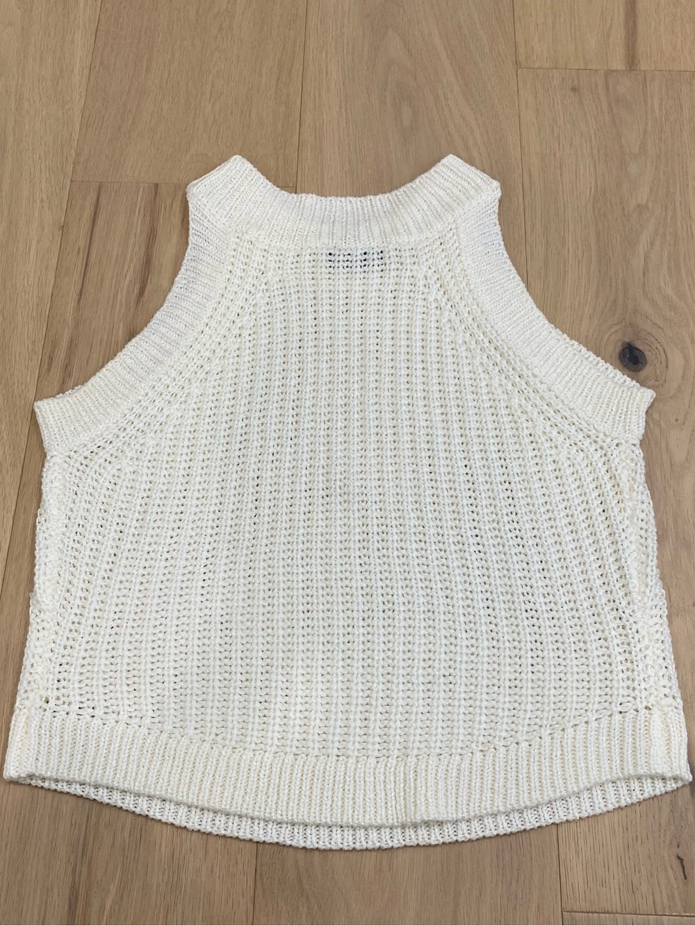 Chelsea | White Knit Racerback Top